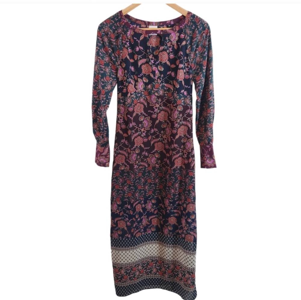 Cabi Women's Floral Festival Boho Cottagecore Maxi Dress - Picture 2 of 12